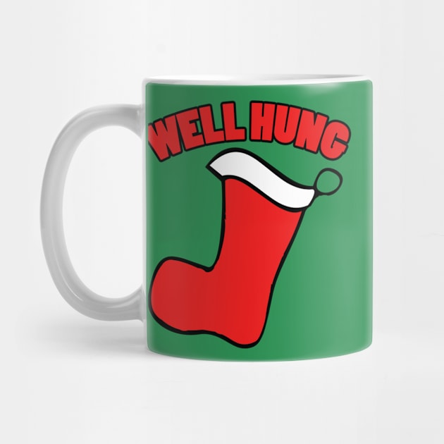 Well hung funny Christmas Shirt by bubbsnugg